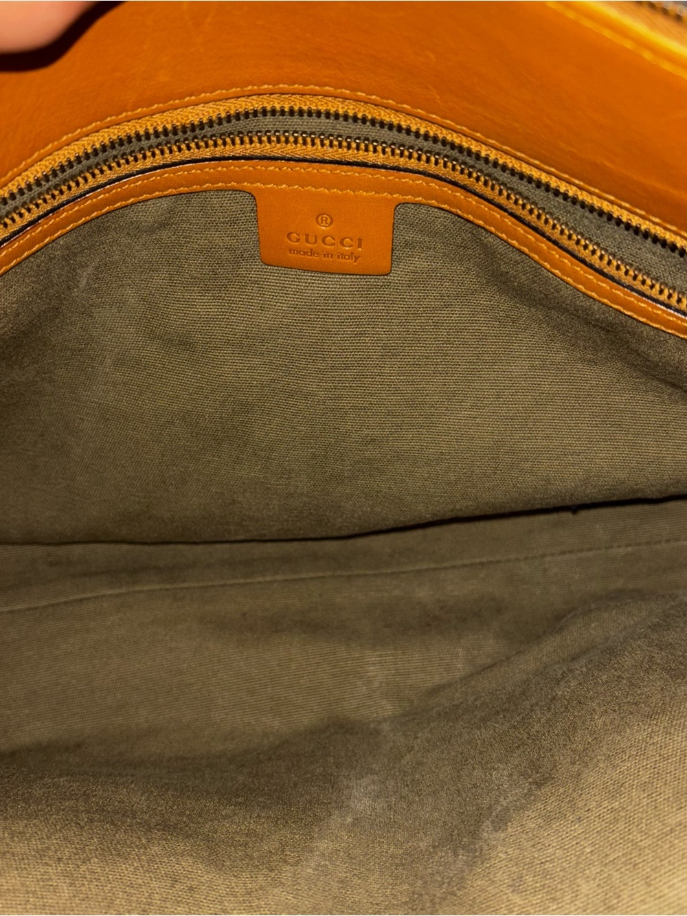 Gucci Khaki Canvas Utilitarian Shoulder Bag - Picture 8 of 12